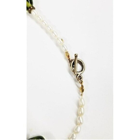 Green Glass & Pearl Jewelry‎ lot (4 pcs) - Picture 7 of 8